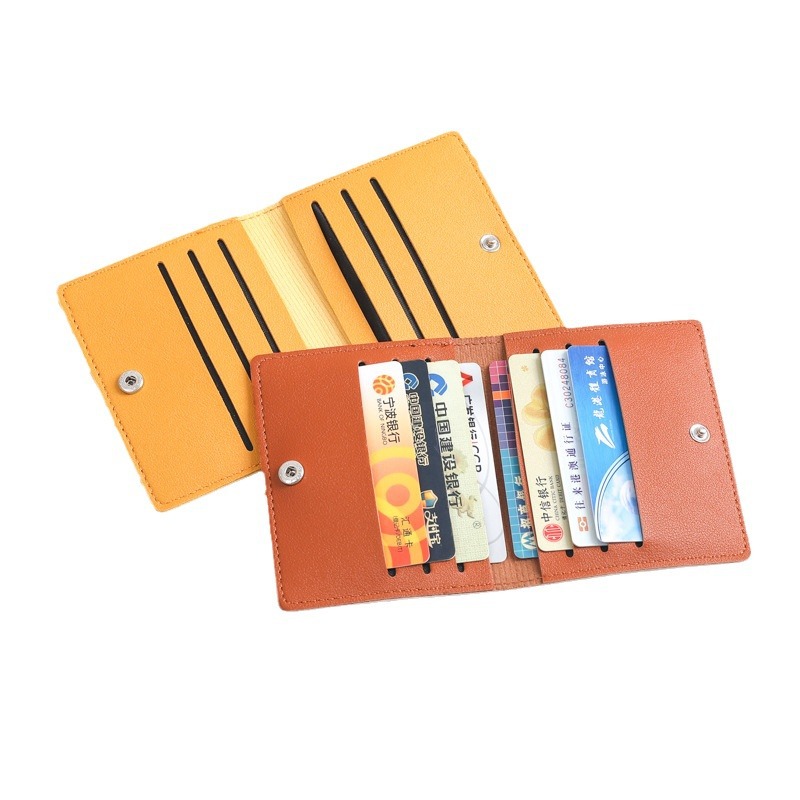 Card holder driver's license, small wallet, women's card case, ultra-thin and compact, simple and thin bank certificate, anti-demagnetization card holder Item Picture
