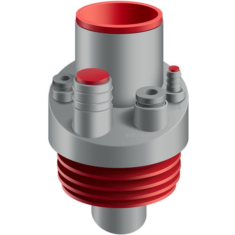 Kitchen sink, washbasin, small kitchen water heater, anti-odor, anti-clogging, sealing plug, floor leakage, drainage pipe, three-end pass Item Picture