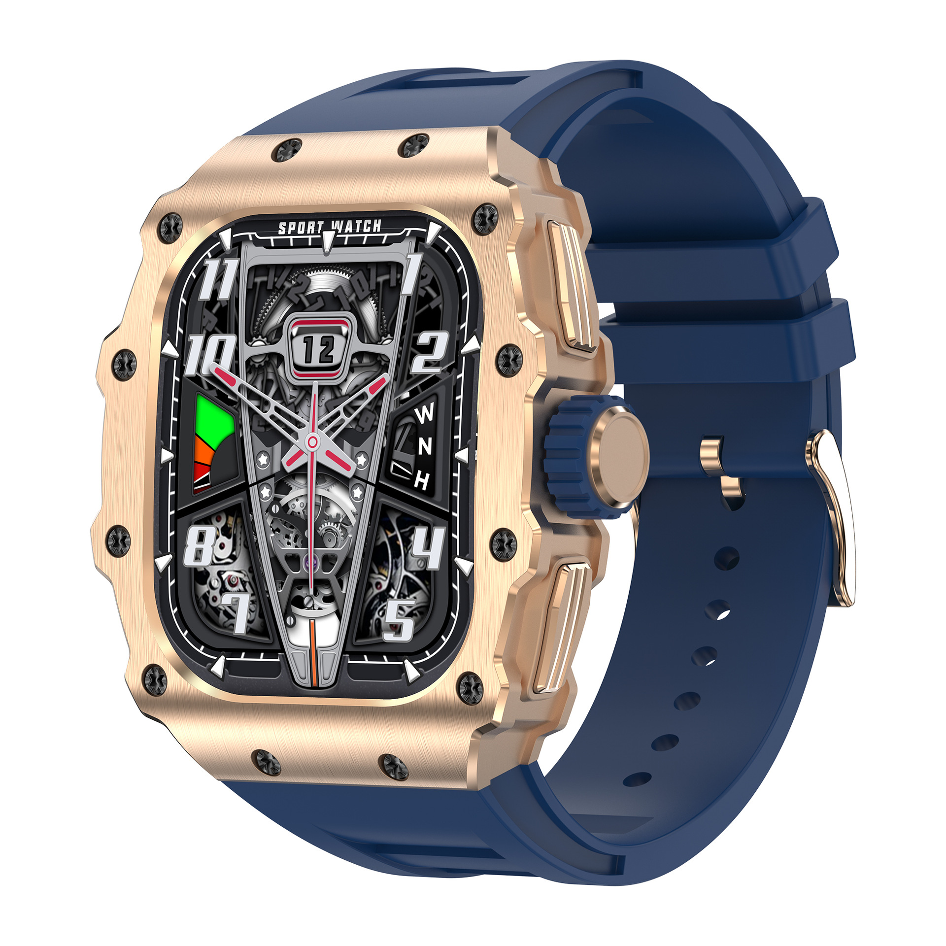 AK65 Cross-border Sports Watch, 1.95-inch AMOLED screen, 410*502 resolution, waterproof heart rate smart bracelet Item Picture