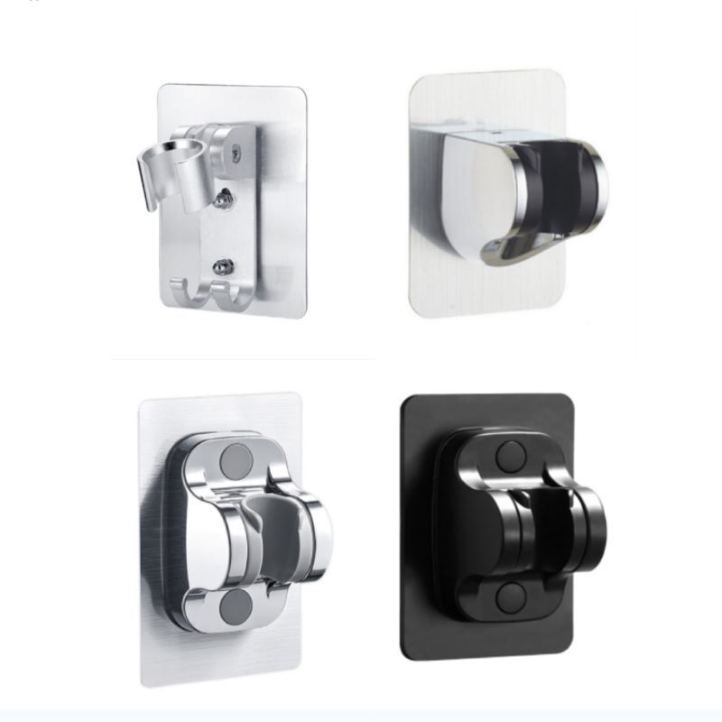 ABS ingot adjustable showerhead base, handheld showerhead bracket, wall-mounted showerhead hole fixing device Item Picture