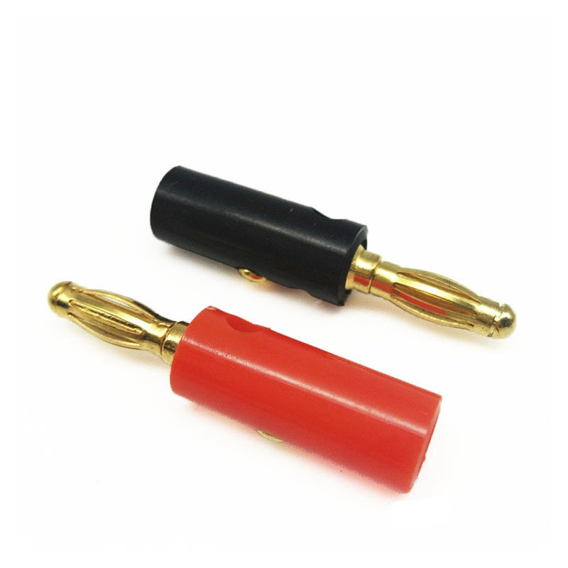 Gold-plated 4MM lantern-shaped banana plug test plug, lantern-shaped four-page type, nickel-plated banana plug Item Picture