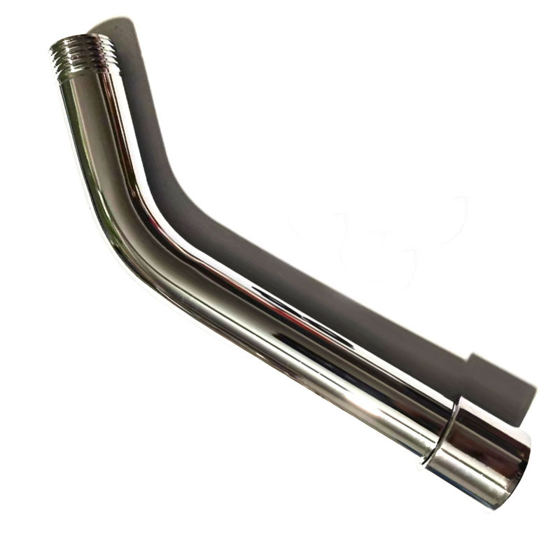 Stainless steel shower head connection pipe, 45-degree extension pipe, top spray hot-selling new product, hand-spray four-inch universal pipe Item Picture