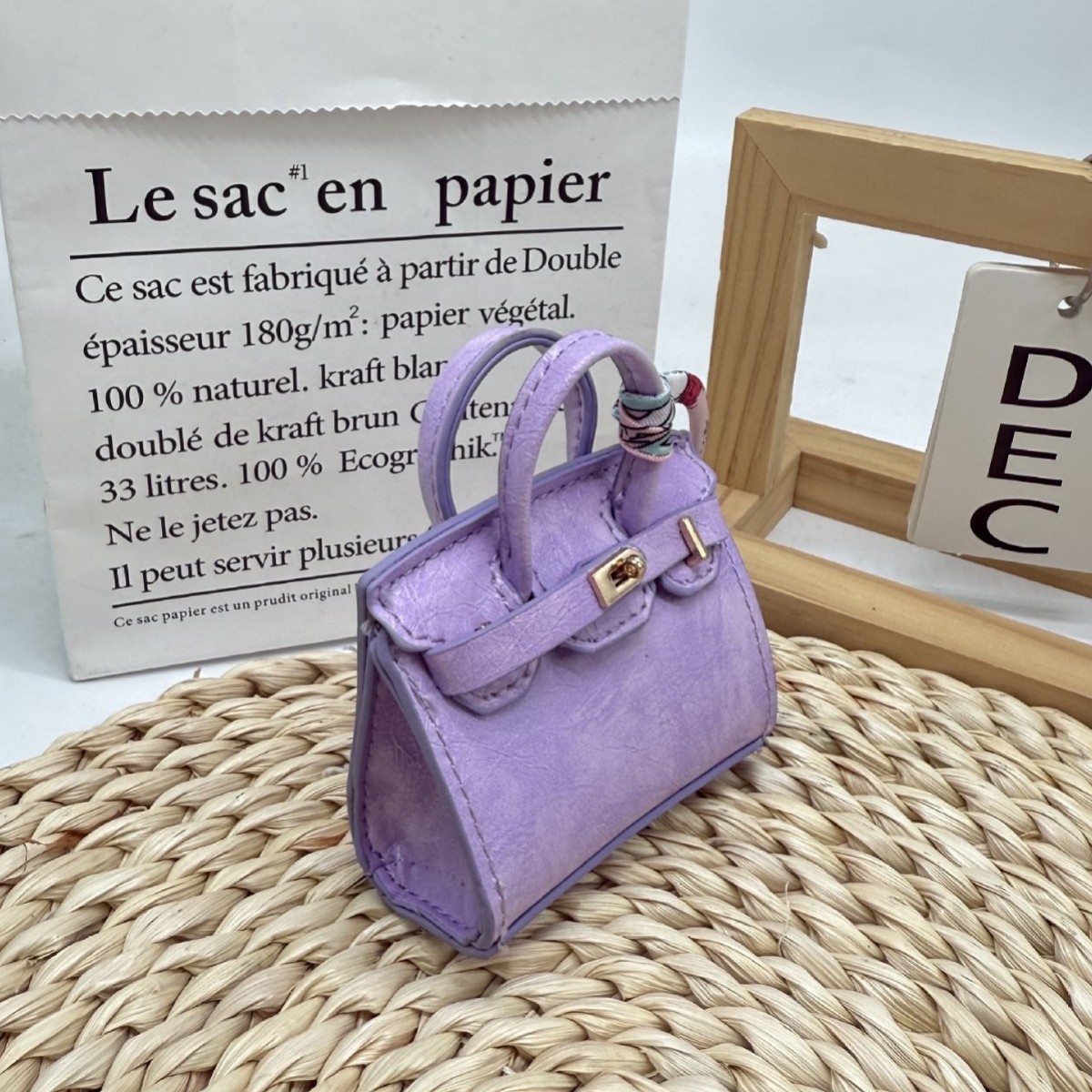 Pure color enchanted platinum bag pendant earphone case key bag details Picture