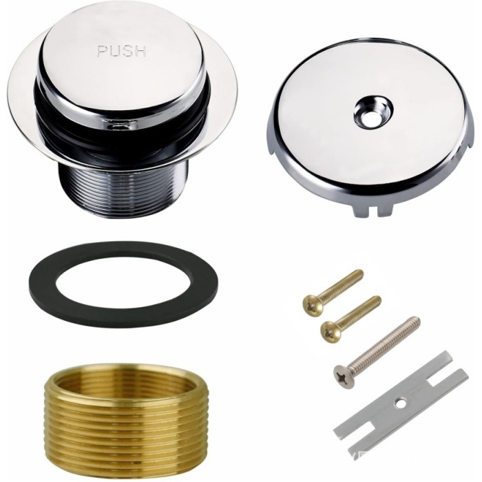 Copper nut American-style bathtub drain, anti-odor bathtub drain, bathtub plug replacement, bathtub drainage accessories list full figure