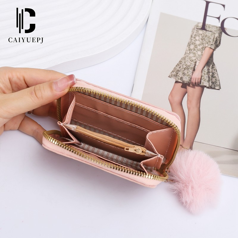 Cross-border foreign trade agency for women's wallets, short and simple card wallet, coin purse, one-piece pattern zipper women's coin purse Application Scenario