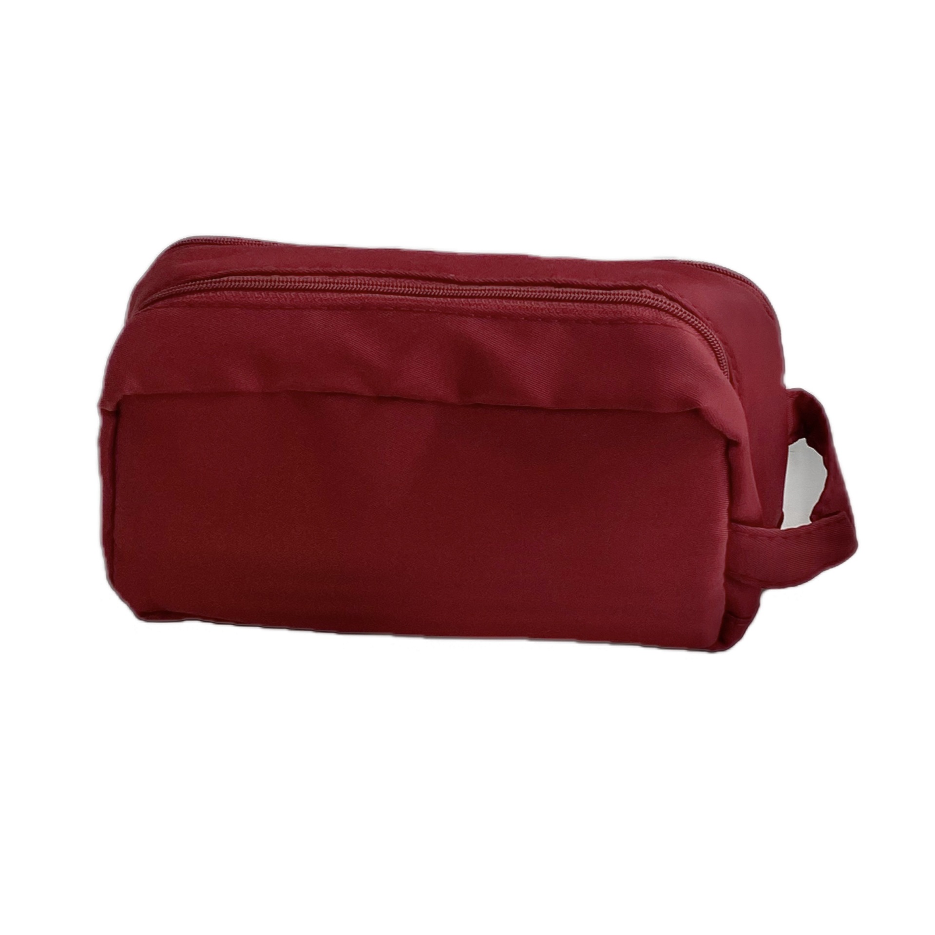 Japanese-style simple three-dimensional hand-held pen case, large-capacity nylon multi-functional storage bag, stationery box, stationery bag, pencil case Item Picture