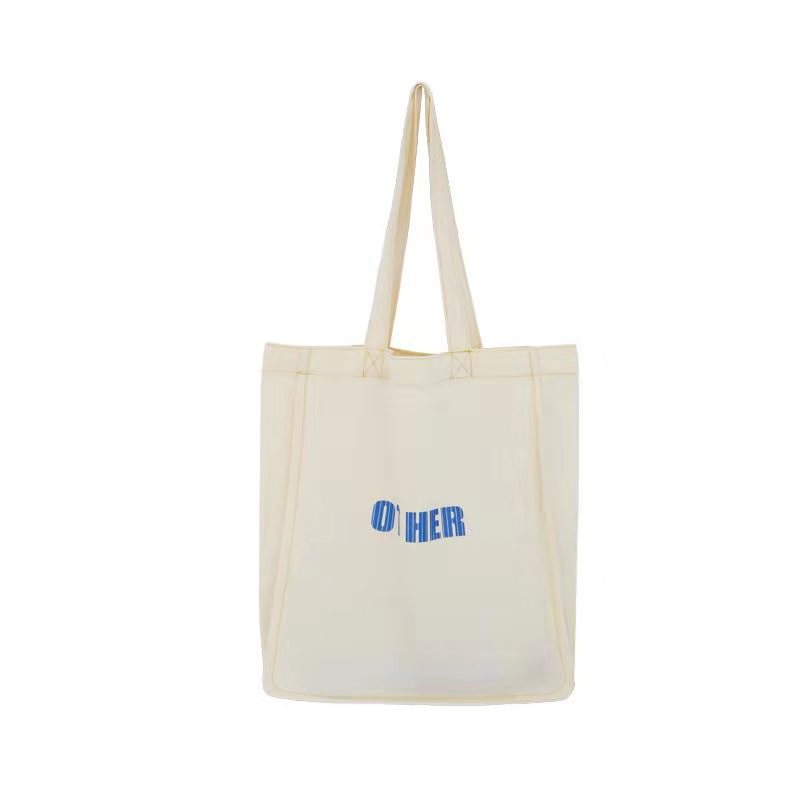 E163 Korean Street style Instagram canvas bag for Girls, summer single-shoulder bag for students, fresh and simple Korean style artistic canvas bag for girls Item Picture