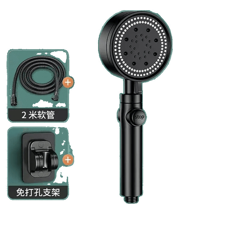 Pressurized six-speed shower head universal set, pressurized household bath water heater, rain shower head Item Picture