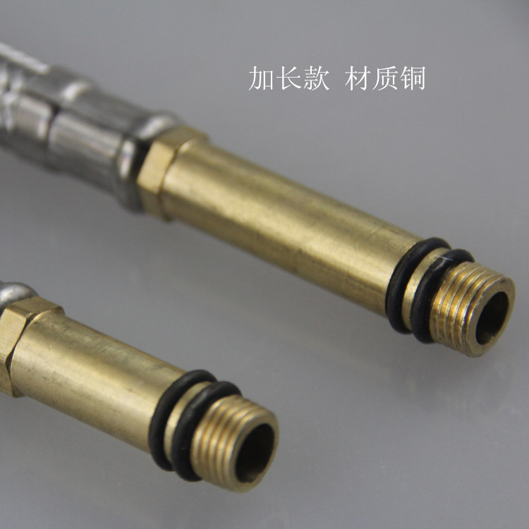 Yuyan Sanitary Ware 304 stainless steel kitchen sink faucet hose, kitchen basin faucet, single-ended cold and hot water inlet pipe Specification drawing