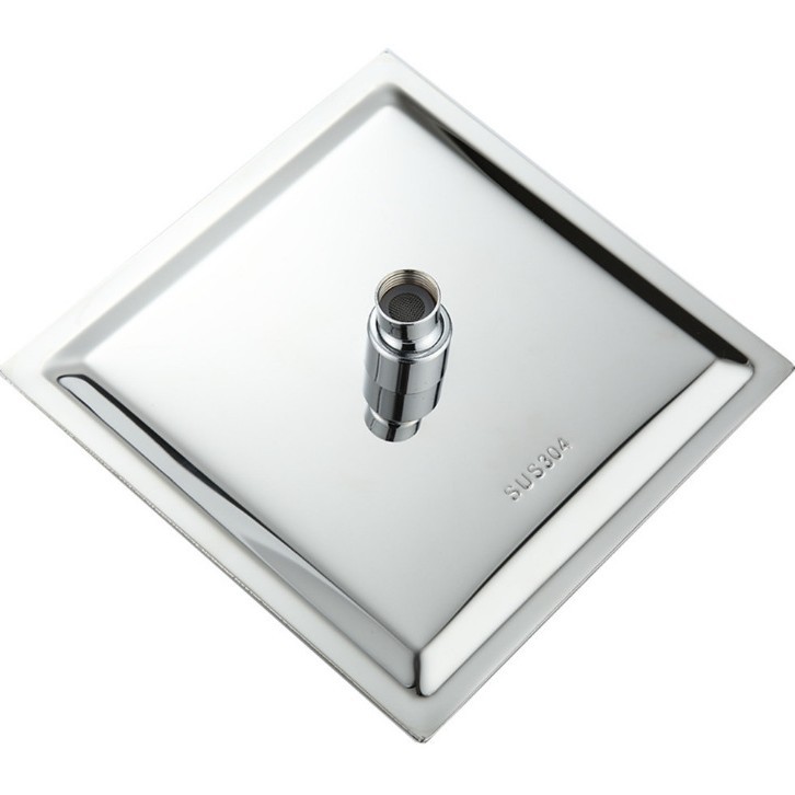 6-inch, 8-inch, 10-inch, 12-inch, 16-inch 201 stainless steel chrome-plated square shower top, pressurized shower head, bathhouse bath pool Application Scenario