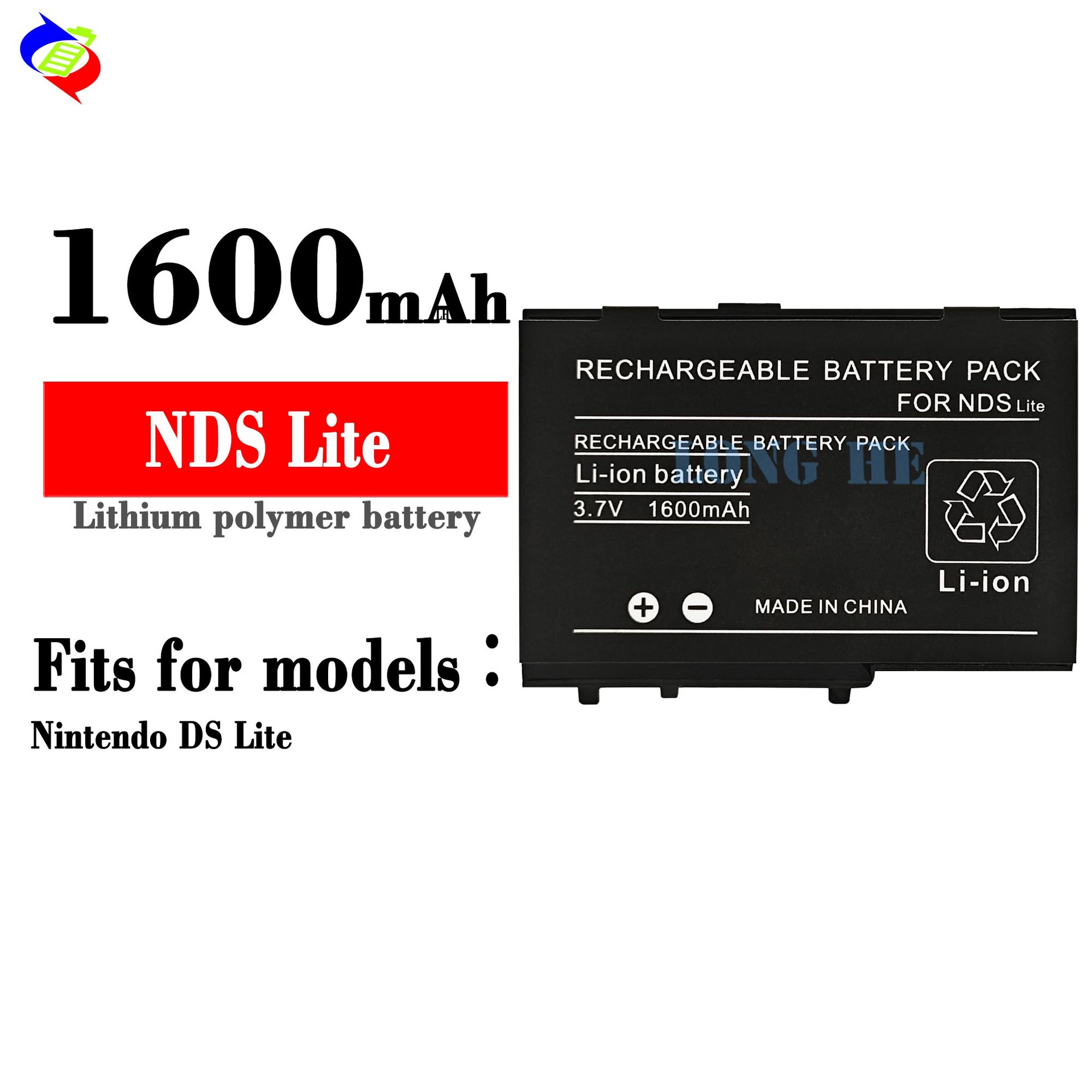 Factory wholesale and foreign trade of rechargeable batteries for Nintendo DS Lite game consoles full figure