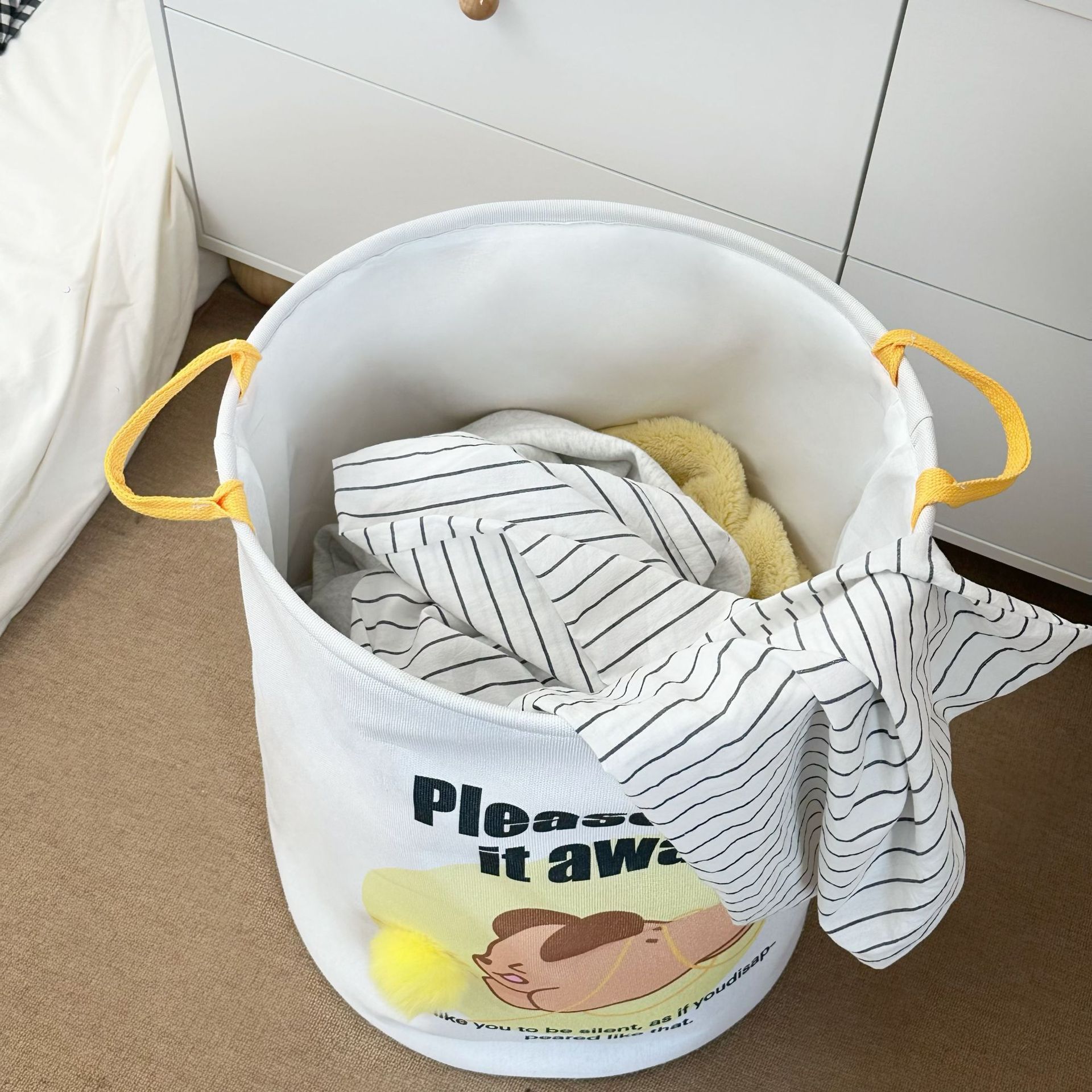 Dopamine dirty clothes basket, household dirty clothes basket, bathroom dirty clothes storage bucket, foldable portable dirty clothes basket, storage basket Specification drawing