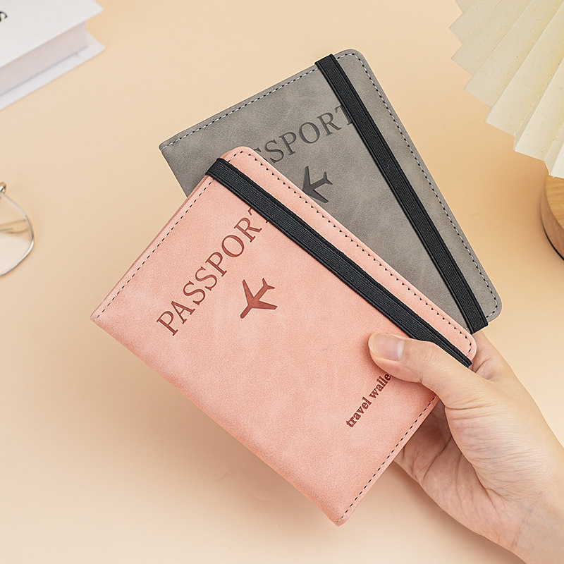 New direct sales passport bag, business document storage bag, cross-border leather strap, multi-functional document holder, air ticket holder Specification drawing