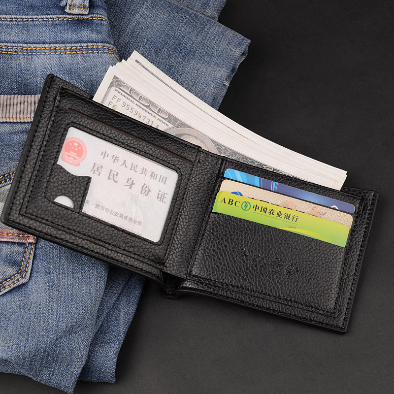 2019 New Korean version men's Short bogesi multi-slot wallet men Men's Wallet Factory Specification drawing