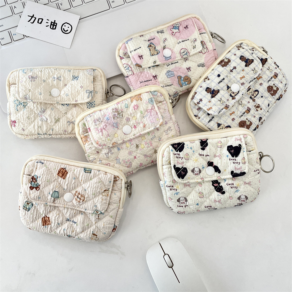 5442 [Copyrighted Edition] Flip Card Case, Multi-functional ID Bag, Card Case, Coin Purse, Women's Storage Bag, Mini Women's details Picture