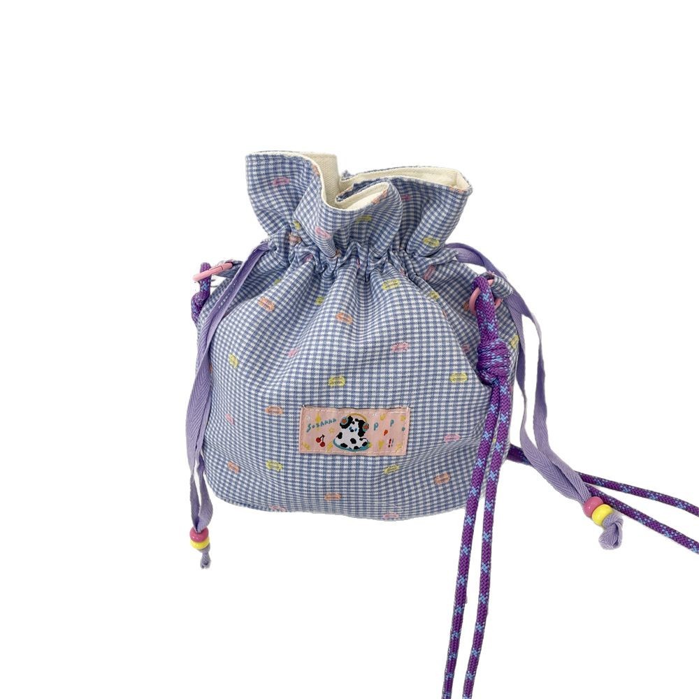 5491 New drawstring drawstring underarm crossbody bag, dopamine-colored shopping phone bag, miscellaneous lipstick storage bag Item Picture