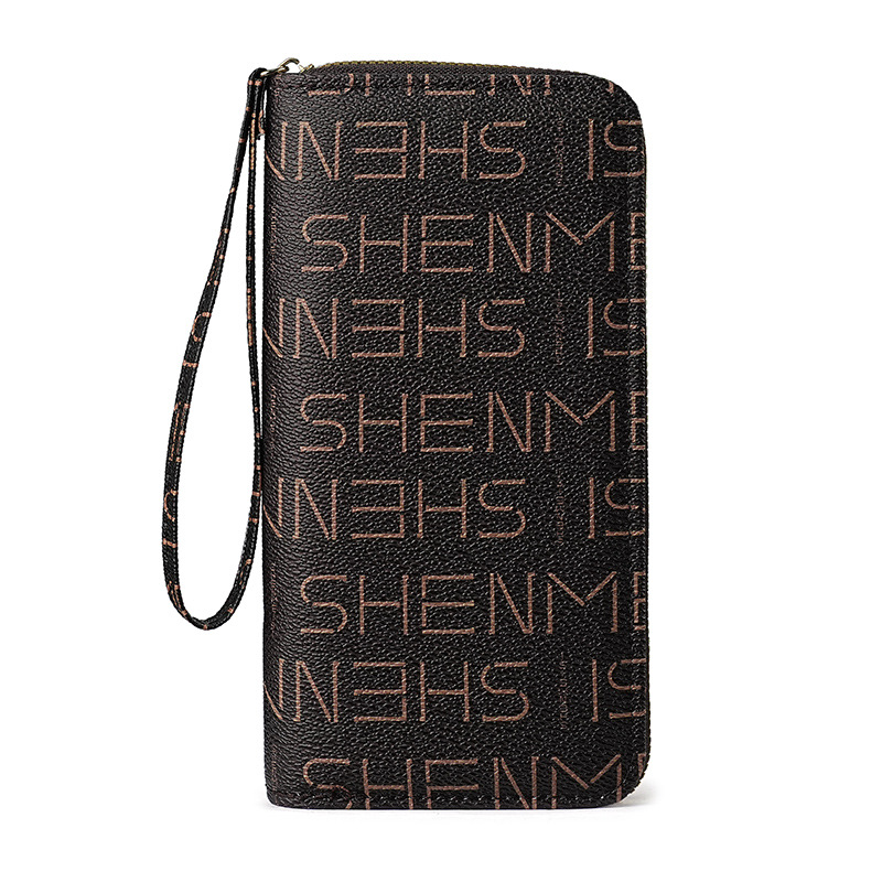 A new Korean-style ladies' wrist wallet with a long zipper and a high-end feel, featuring multiple slots for cross-border mobile phone cases Item Picture