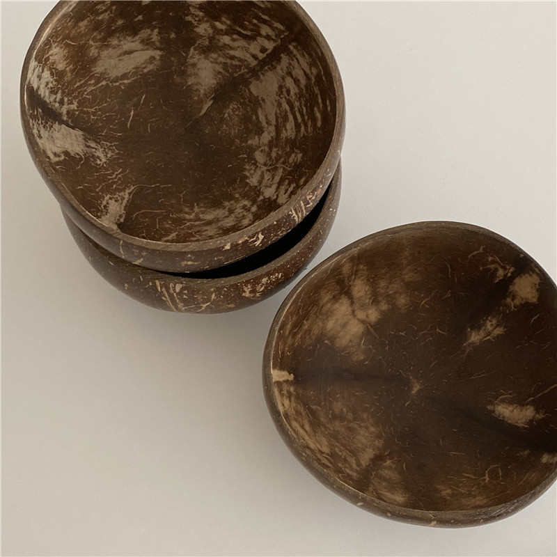 A niche creative coconut bowl, yogurt salad bowl, the same fruit bowl as the Instagram-style blogger, a big-belted bowl, and a coconut spoon Item Picture