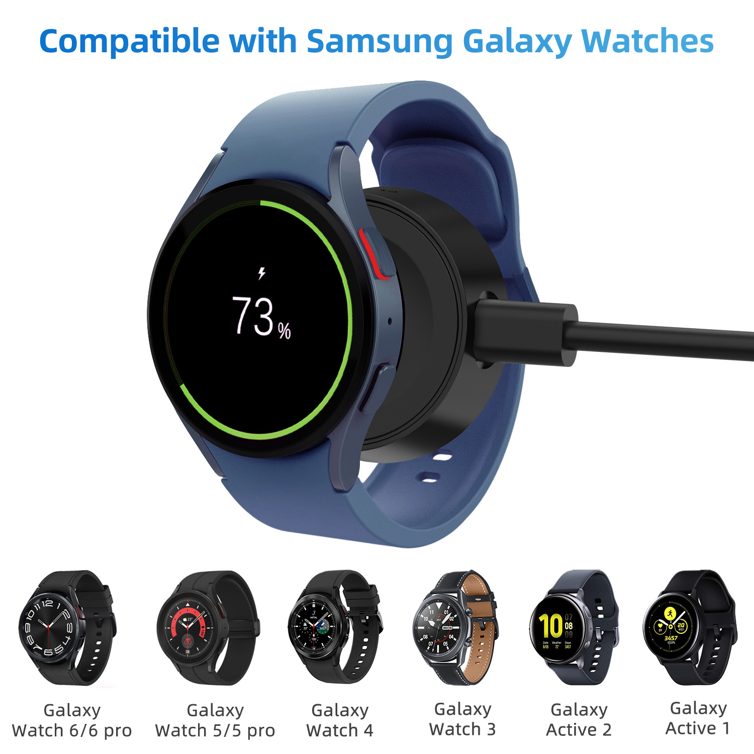 Compatible with Samsung active R850 magnetic charging cable Galaxy watch645 watch wireless charger details Picture