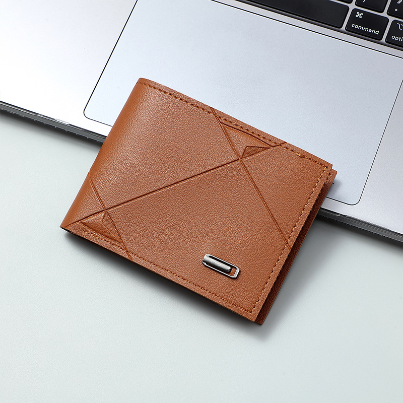 Cross-border bestseller men's wallet, US dollar large-capacity ultra-light wallet, men's multi-functional retro multi-slot wallet full figure
