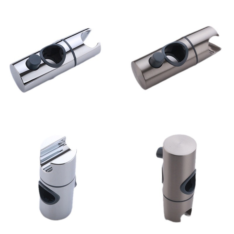 Non-drilling showerhead bracket, lifting rod, sliding sleeve, showerhead snap-on, fixed seat, button, universal bathroom shower pole accessories Item Picture
