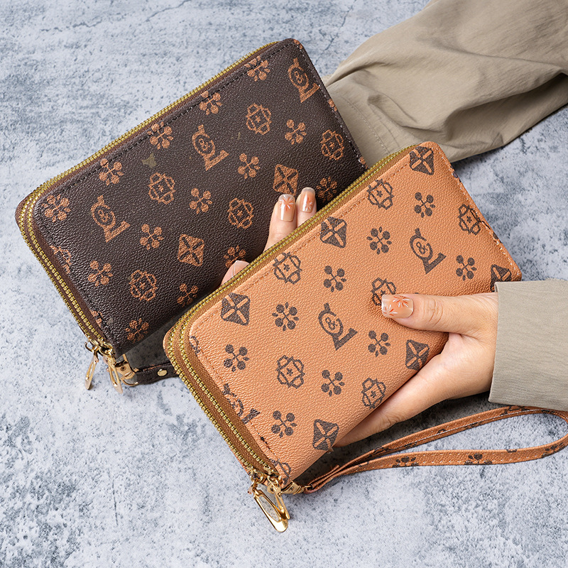 Ladies' wallet 2023 New Long Style Women's Wallet, fashionable double-zipper large-capacity wallet for ladies Application Scenario