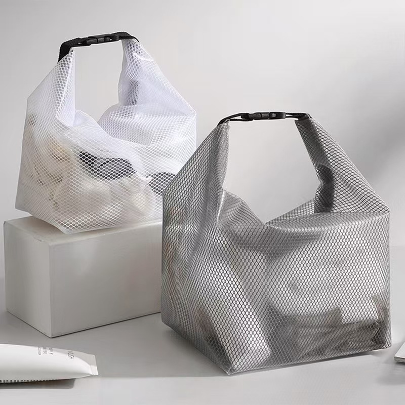 Waterproof storage bag, fitness clothes, swimming, bathroom, large capacity, drawstring opening, men's and women's outdoor travel, toiletry and storage small bag Specification drawing
