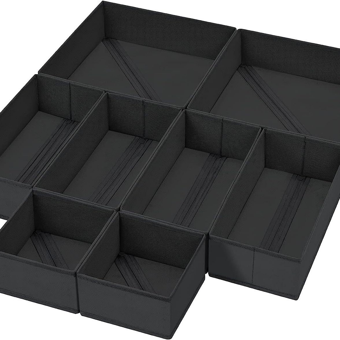Cross-border folding drawer-type mesh storage box, twill fabric breathable wardrobe, clothing drawer-type underwear storage box Item Picture