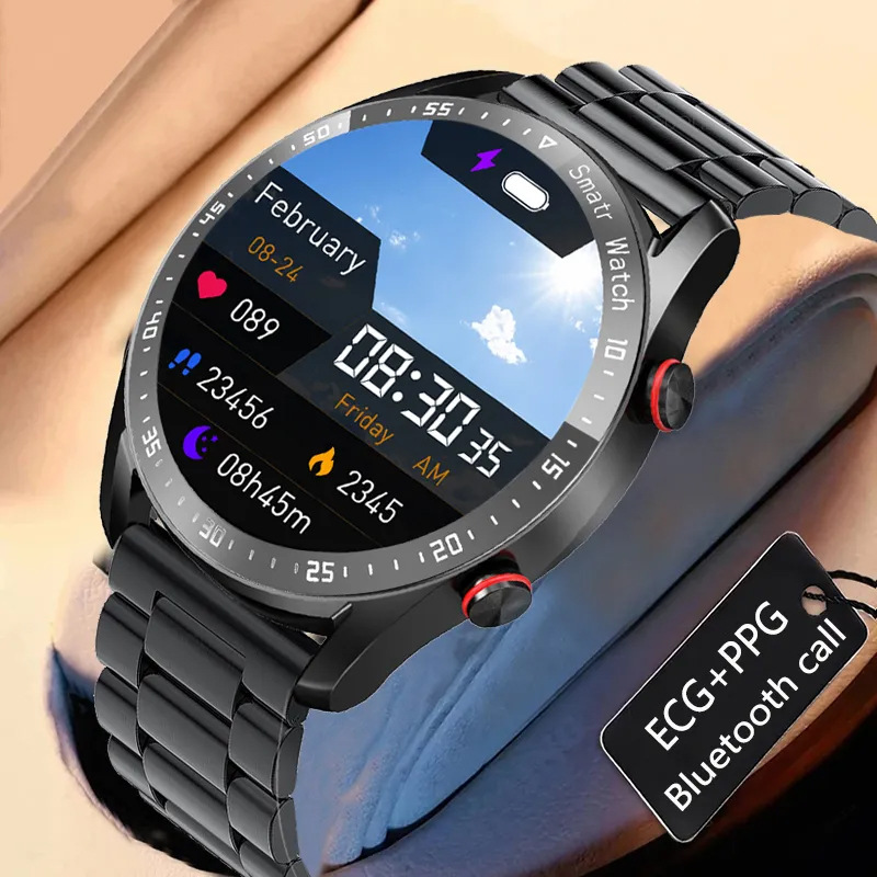 HW20 Smartwatch ECG+PPG business stainless steel strap Bluetooth call sports fitness smartwatch waterproof full figure
