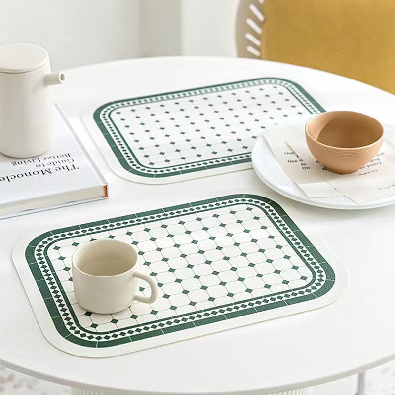 Little Forest leather table MATS, InS-style tablecloths, waterproof, oil-proof, no-wash table MATS, coffee tables, Japanese high-temperature resistant replacement details Picture