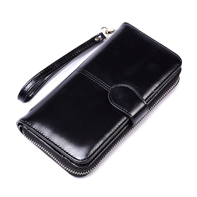 The new type of wallet for women, long zipper buckle, large capacity, multi-slot wallet, card case, all-in-one bag and clutch are selling well details Picture