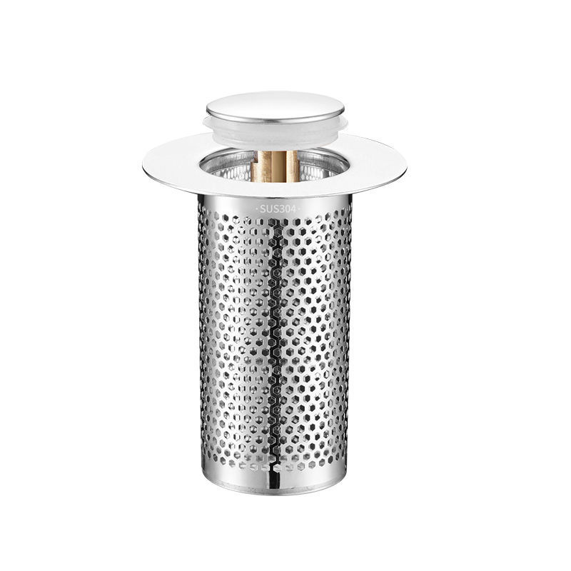Washbasin anti-clogging, bouncing filter screen, press-type drain, leak-proof plug, anti-odor, washbasin accessories, sealing and drainage Item Picture