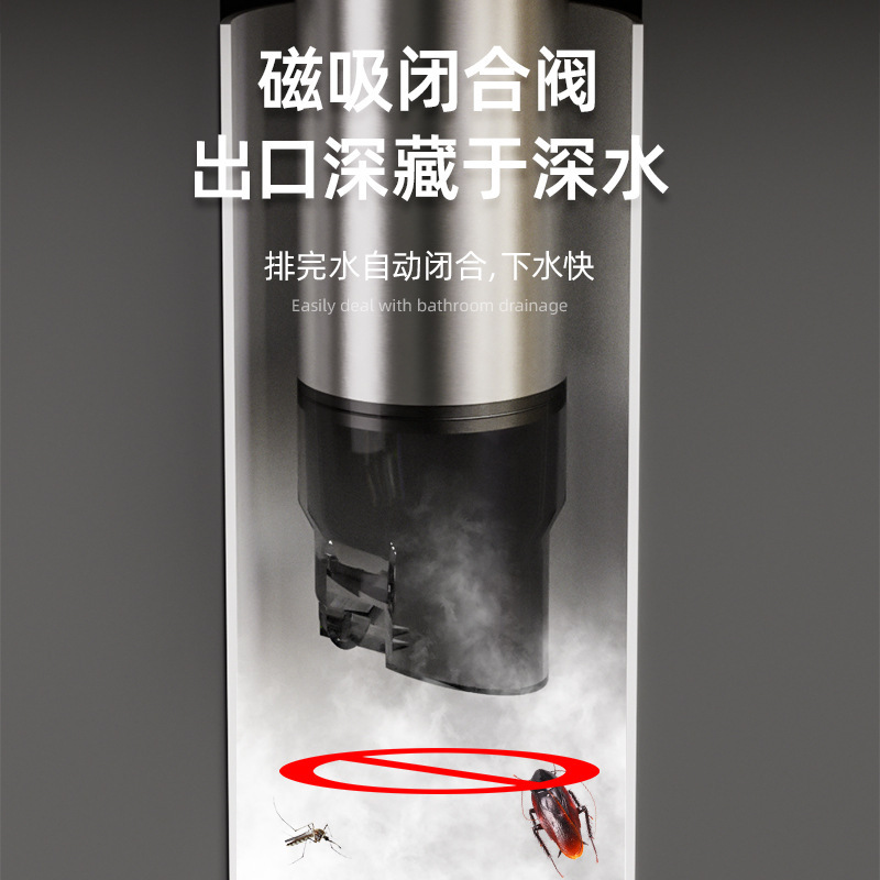 Extended floor drain core, stainless steel fault extension pipe, anti-odor and anti-insect inner core, universal odor plug for toilet sewers Application Scenario