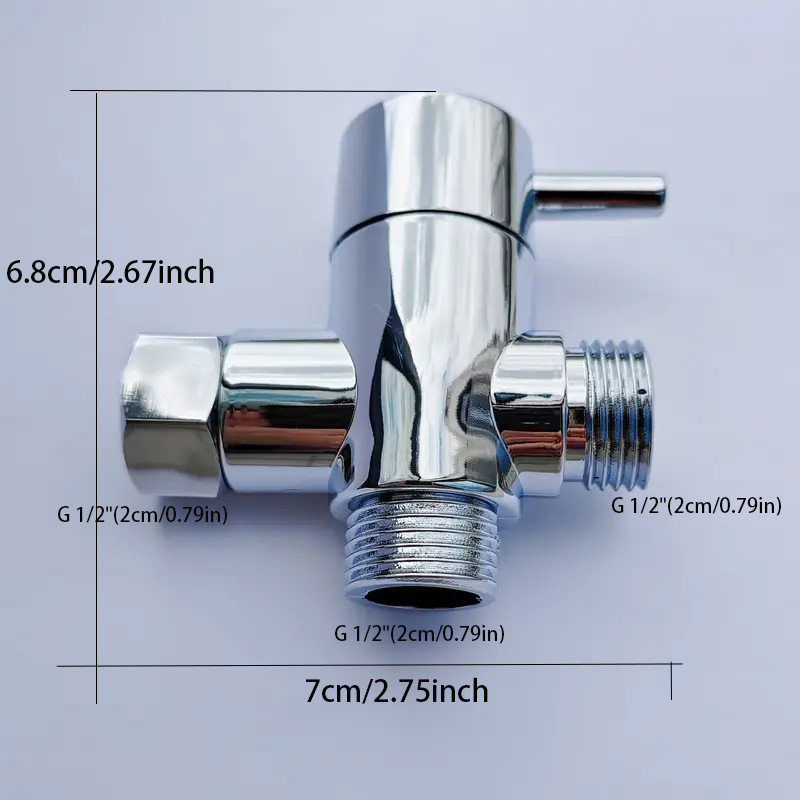 Cross-border TEMU, Amazon, shein best-selling quick-release showerhead, water divider, three-way accessories, showerhead, water stop valve, bathroom full figure
