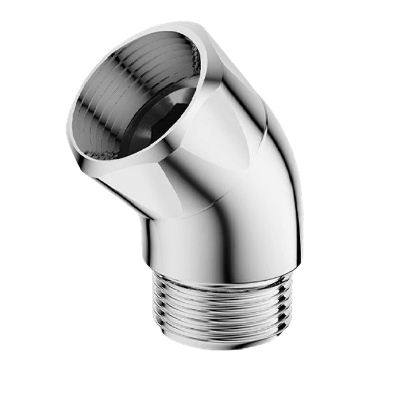135-degree corner elbow union, rotary hand-held showerhead, 4-minute corner joint, universal opening Application Scenario