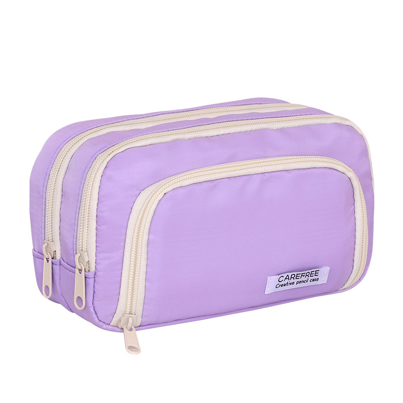 Large-capacity, simple Japanese-style pencil case, 2025 new style stationery box, girls, primary school, junior high school and senior high school pencil cases, ins Item Picture