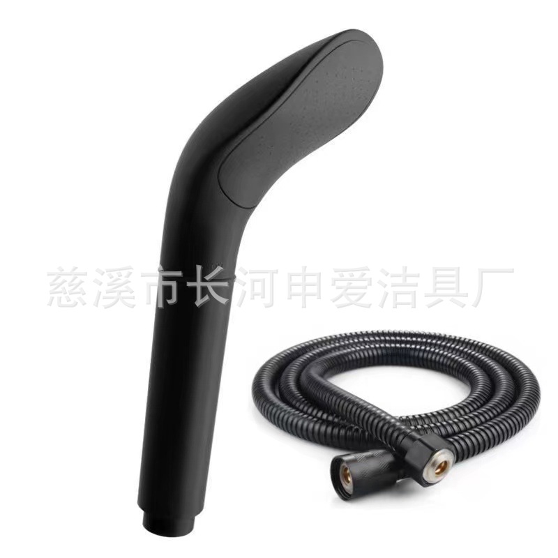 Korean-style pressurized and shock-resistant showerhead for bathing, simple Japanese-style shower head, large water outlet nozzle set, detachable for household use Item Picture