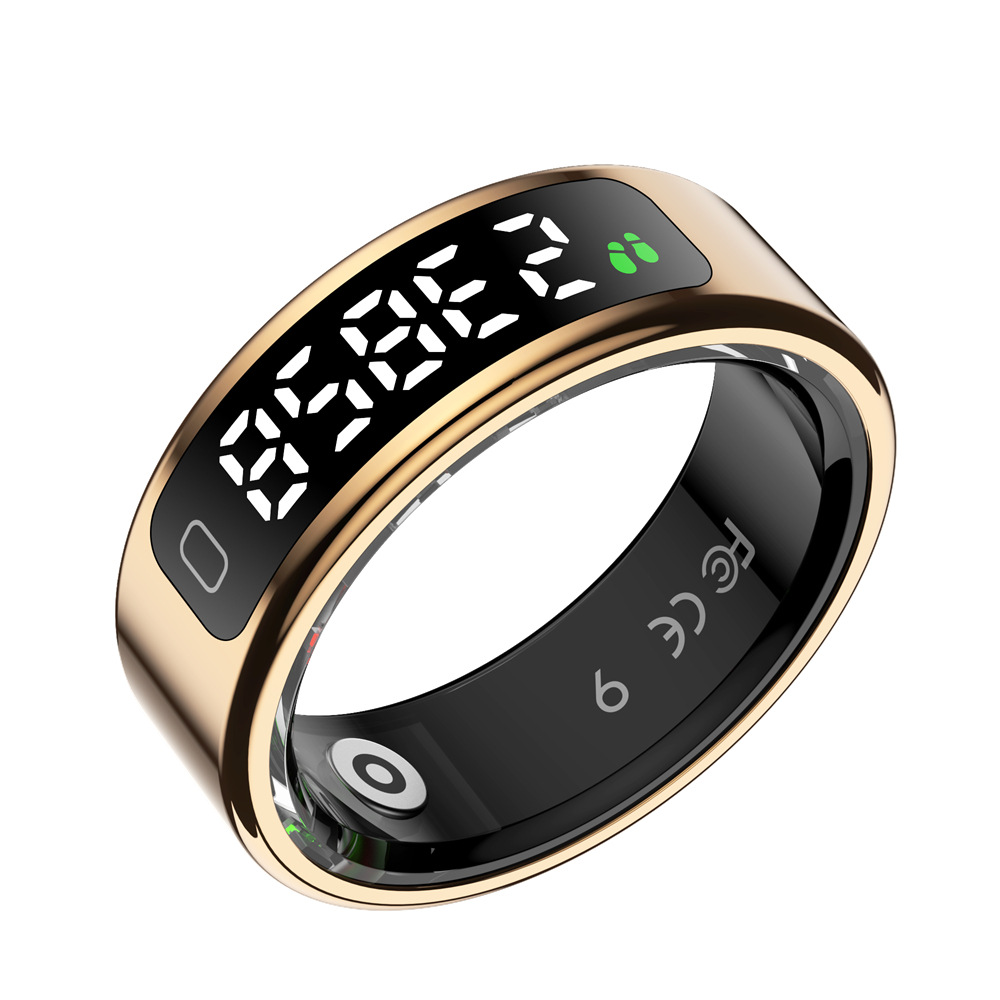 The new R11C smart ring features a display screen, gesture control for sleep, heart rate, oxygen, health, step counting, calories, and exercise details Picture