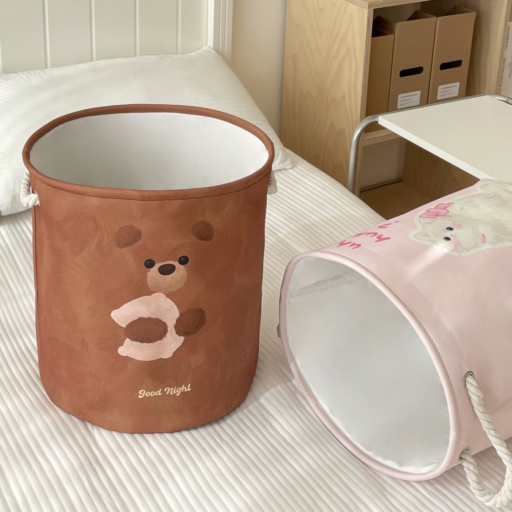 Original with copyright ~ Large-capacity dirty laundry basket, bathroom clothes storage basket, household folding plush toy storage bucket Specification drawing