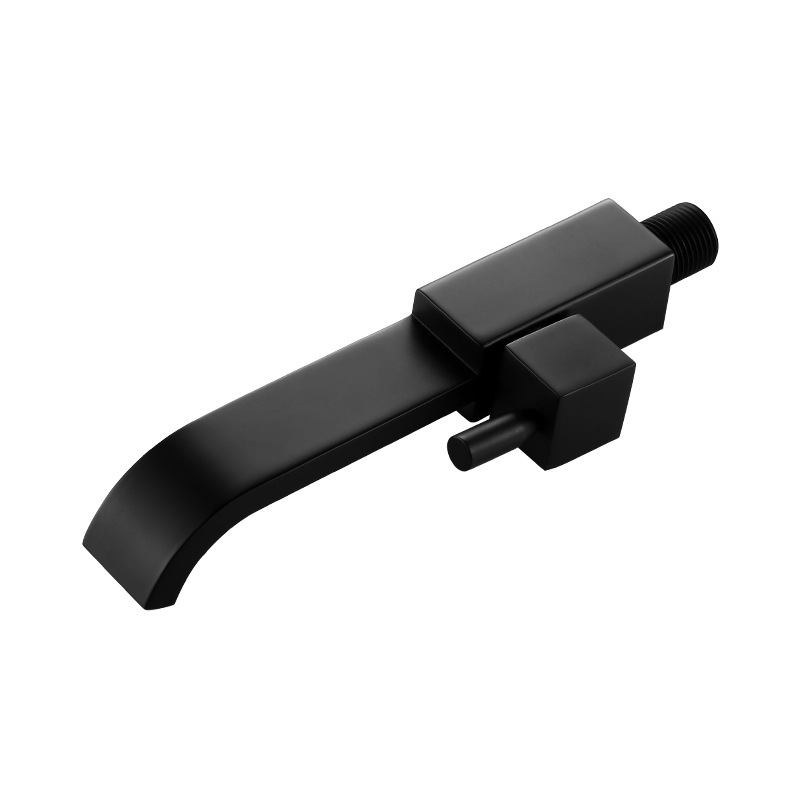 All-copper bathroom, built-in extended mop sink, faucet, washbasin, single-cooling black washbasin faucet Item Picture