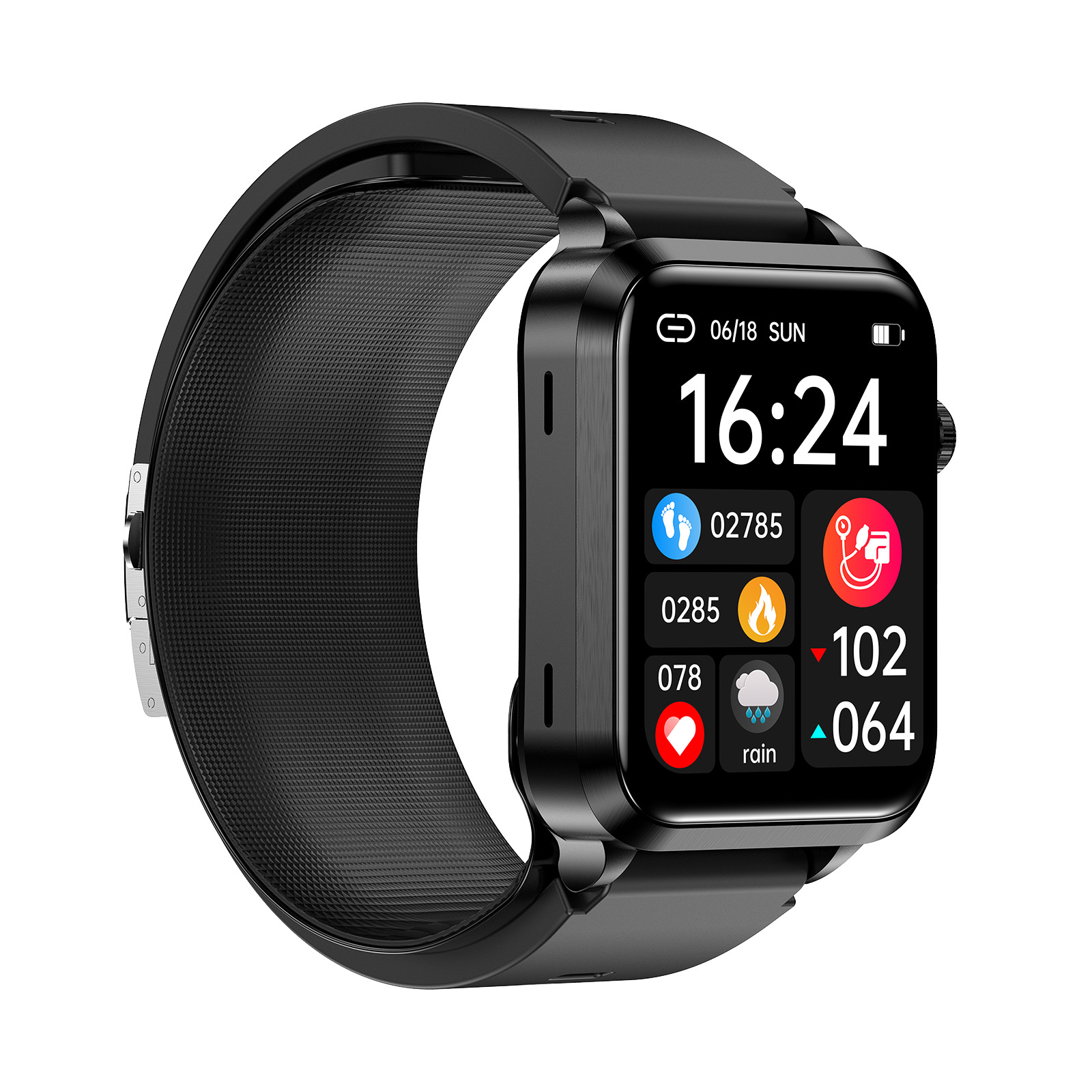 The new S11 health smartwatch features an air pump for precise blood pressure monitoring and voice broadcast ECG details Picture