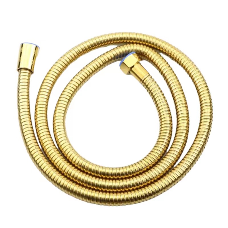 The manufacturer wholesals 1.5-meter golden showerhead tubes, 1.2-meter titanium golden stainless steel densified shower hoses Item Picture