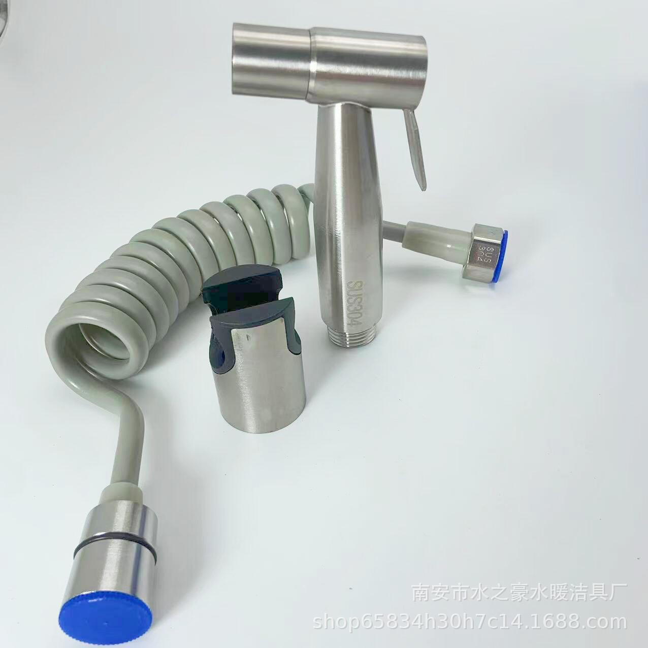 304 stainless steel spray gun for women's washers, toilet spray gun set, toilet companion, bathroom flushing booster manufacturer details Picture