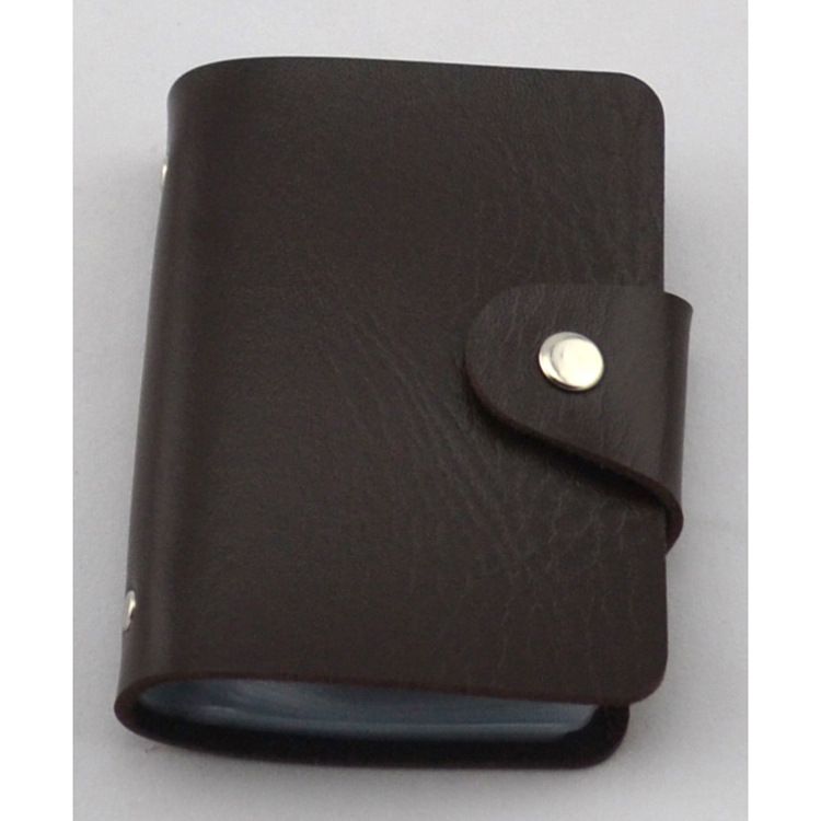 Factory direct sales supply of faux leather bank card cases, simple and fashionable credit card cases, card case wholesale full figure