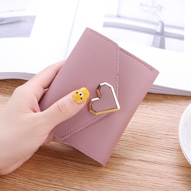 Wholesale 2021 new retro and fresh metal heart-shaped short summer small wallets for women and students at 30% off Application Scenario