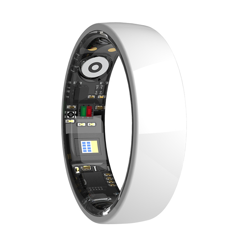 2025 New smart ring, heart rate, blood oxygen, sleep, health monitoring, sports Bluetooth, waterproof ceramic, suitable for both men and women Specification drawing