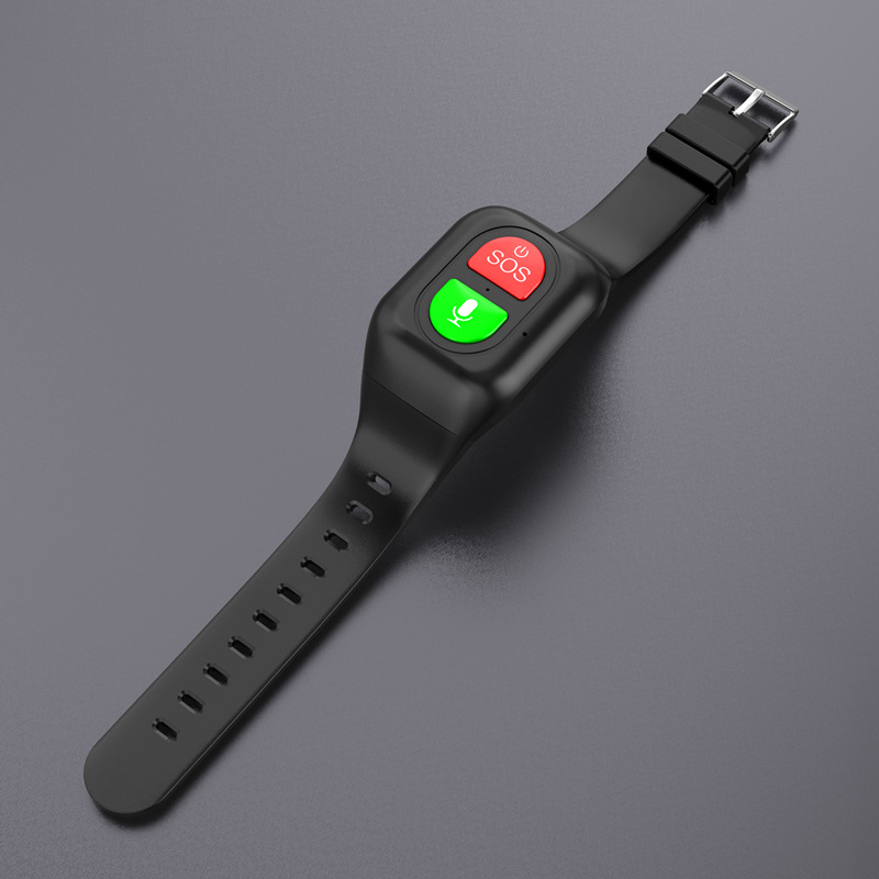 4G three-network compatible elderly positioning wristband, one-click call for help, heart rate, blood pressure and body temperature monitoring, GPS smart watch details Picture