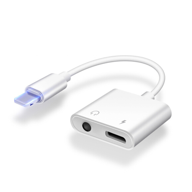 Compatible with Apple adapter 2-in-1 live streaming iPhone7/8/8 P /x/11/12 headphone adapter Application Scenario