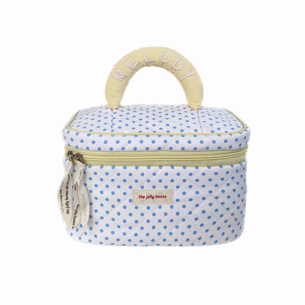Blue polka dot storage bag 2025 New model portable large-capacity business trip washing, storage and makeup bag for women, minimum order of one piece Item Picture