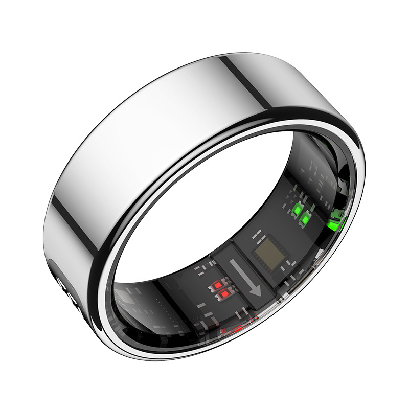 The foreign trade R11+ smart ring features a heart rate, step count, multi-functional display, sleep monitoring, and wireless charging Item Picture